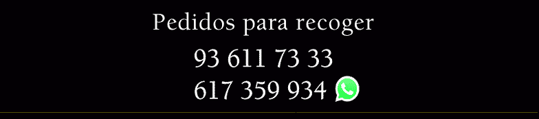 Pedidos por teléfono 93 611 73 33